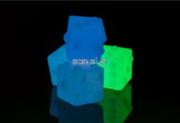 Fluorescencyjna kostka do gry, push pop it