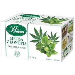 BiFix MELISA Z KONOPIĄ Herbatka ziołowa ekspresowa 20