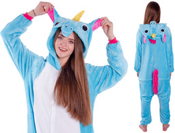 Bestomi, Piżama Kigurumi, Jednorożec Niebieski, rozmiar M