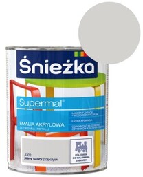 ŚNIEŻKA Emalia akrylowa SUPERMAL A302 szary jasny 0,8L