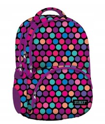 Plecak szkolny WIELOKOMOROWY ST.MAJEWSKI w kropki