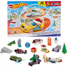 Hot Wheels Kalendarz Adwentowy 2024 8 Autek Akcesoria