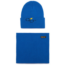 Komplet czapka i komin Harry Potter ACCCS-AW24-243WBHP Granatowy