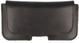 Nemo Kabura skórzana do paska gładka czarna 19,5cm