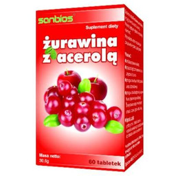 SANBIOS Żurawina z acerolą, 60 tabl.