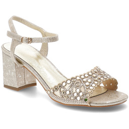 S.Barski Sandały damskie, cholewka ze skóry ekologicznej