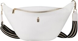 WOJEWODZIC CAPRI - Biała nerka skórzana crossbody