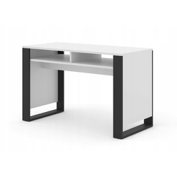 Biurko Mondi 120x55x75 cm biały mat czarny