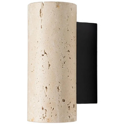 Maxlight Naturalna ścienna lampa Tek W0425 tubka kamień