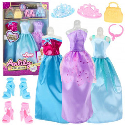 Zestaw Modowy Dla Lalek Sukienki Buty Biżuteria Akcesoria