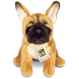 Maskotka piesek pluszowy Buldog Francuski siedzący 27 cm