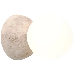 Maxlight Ledowa ścienna lampa Eye W0427 opalowa kula