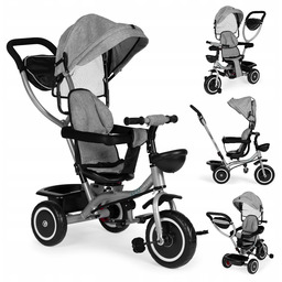 Rower trójkołowy Ecotoys Yyu szary