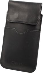 Nexeri Kabura skórzana do paska pionowa czarna 20cm