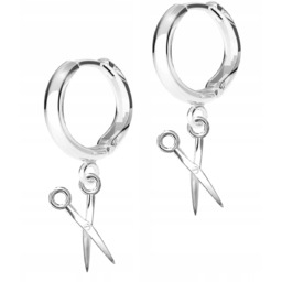 Kolczyki Srebrne z Nożycami dla Fryzjerki Nożyce Nożyczki