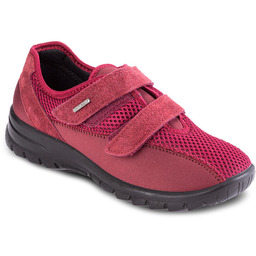 Tenisówki damskie oddychające z wkładką ortopedyczną bordo