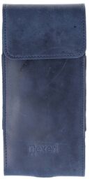 Nexeri Kabura skórzana do paska pionowa granatowa 18,5cm