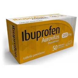 Ibuprofen Aurovitas 200mg, 50 tabletek