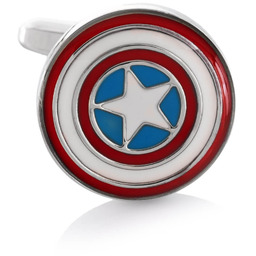 Spinki do mankietów Superbohater Marvel Kapitan Ameryka