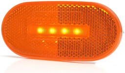 Lampa LED pozycyjna boczna żółta W196 12V-24V (1383)