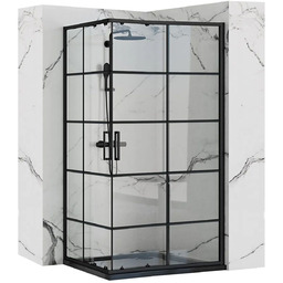 Rea Kabina prysznicowa Rea Concept Black 80x100
