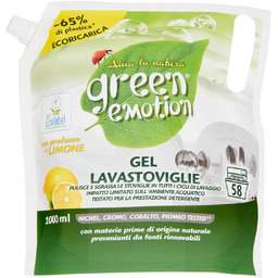 Żel do zmywarki, hipoalergiczny, CYTRYNA, Ecolabel, Green Emotion,