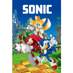 Jerry Fabrics Koc polarowy 100x150 Sonic niebieski JF24