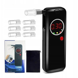 Alkomat tester trzeźwości Hikey AD-6000NS 6 ustników etui