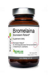 Kenay Bromelaina Bromelami Retard Suplement diety 60 kapsułek