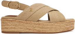 Espadryle Tommy Hilfiger Denim Espadrille Platform Sandal FW0FW08669