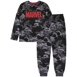Marvel Piżama Chłopięca Długie Rękawy, Szara Moro