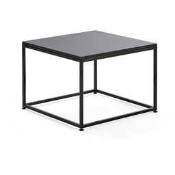 Stolik kawowy MOOD, 700x700 mm, czarny, czarny