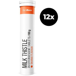 GymBeam Ostropest plamisty w tabletkach musujących 12 x