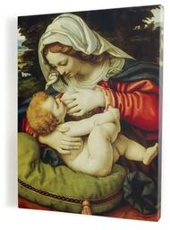 Matka Boża karmiąca, obraz religijny na płótnie canvas
