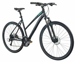 INDIANA Rower crossowy X-Cross 3.0 D21 damski Czarno-turkusowy