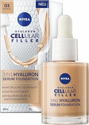 NIVEA Hyaluron Cellular Filler Serum-podkład 3w1 ciemny, 30