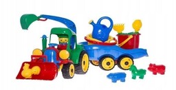 Koparka Z Przyczepą I Kompletem Mini 10El