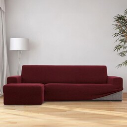 Nueva Textura Super streczowe pokrowce HARMONIA bordo narożnik
