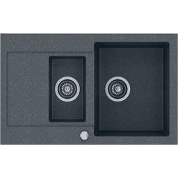 Zlewozmywak granitowy Kernau KGS H 6080 1,5B1D Graphite