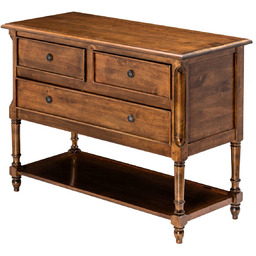 Komoda Charlie 3 szuflady, brown, 100 x 45