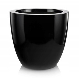 Donica Doniczka Do Salonu Z Włókna Szklanego Czarna