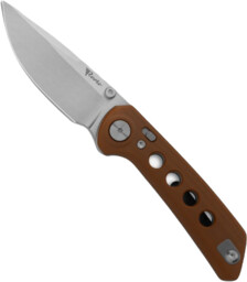 Nóż składany Reate PL-XT Tan G10, Stonewashed Nitro-V