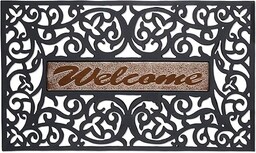 Relaxdays wycieraczka Welcome, o wyglądzie żeliwa, wycieraczka