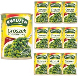 Kwidzyn Groszek konserwowy 400 g x 10 sztuk
