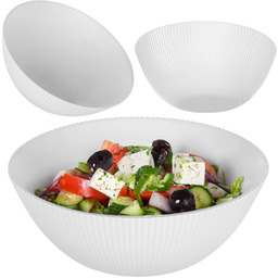 Salaterka szklana Regno 20.3 cm biała 1 szt.