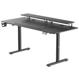 Ultradesk HIGHLANDER XXL 160cm Regulacja wysokości Czarny Biurko