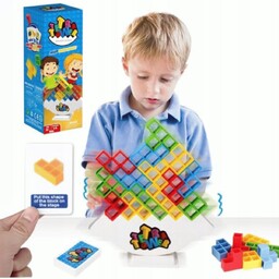 BALANSUJĄCA WIEŻA GRA ZRĘCZNOŚCIOWA TETRIS DUŻY ZESTAW UKŁADANKA