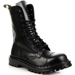 Skórzane czarne glany nieocieplane Gregor 1062