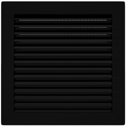 Kratka wentylacyjna skośna z siatką 14x14 czarna/grafit AirRoxy
