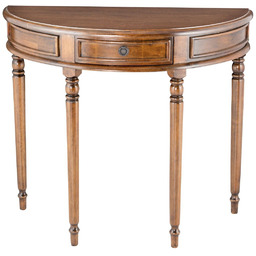 Konsola półokrągła Charlie brown 84x42x72cm, 84 x 42